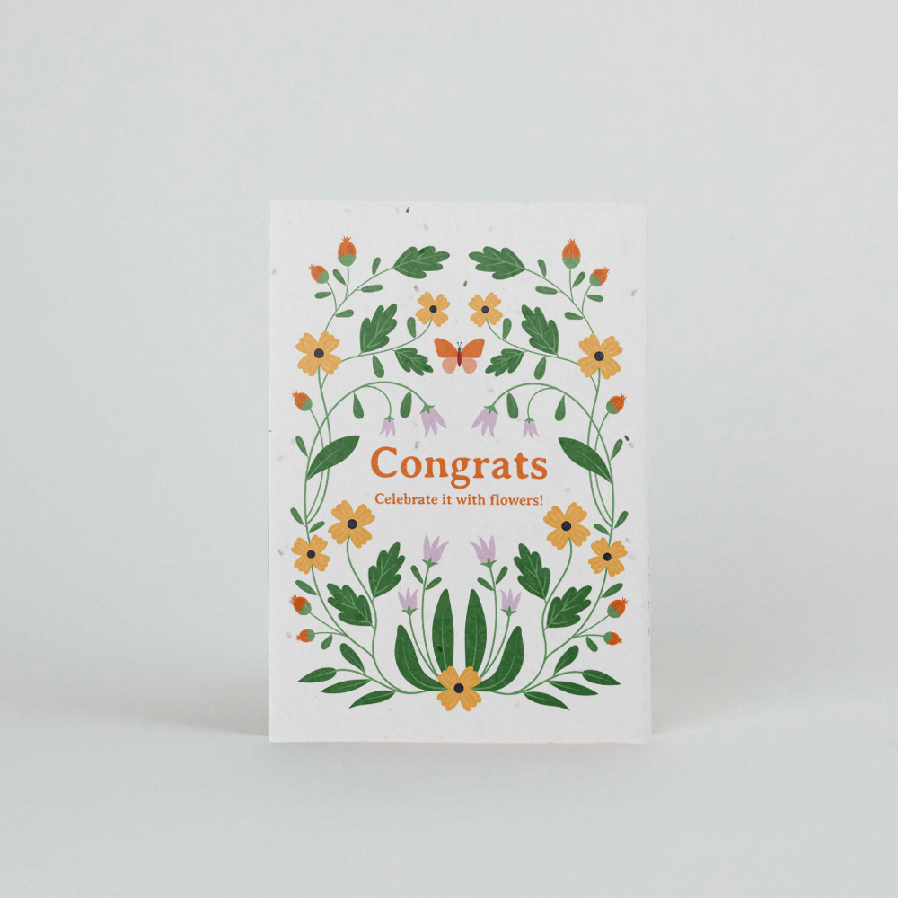 Plantable Postcard – Congrats