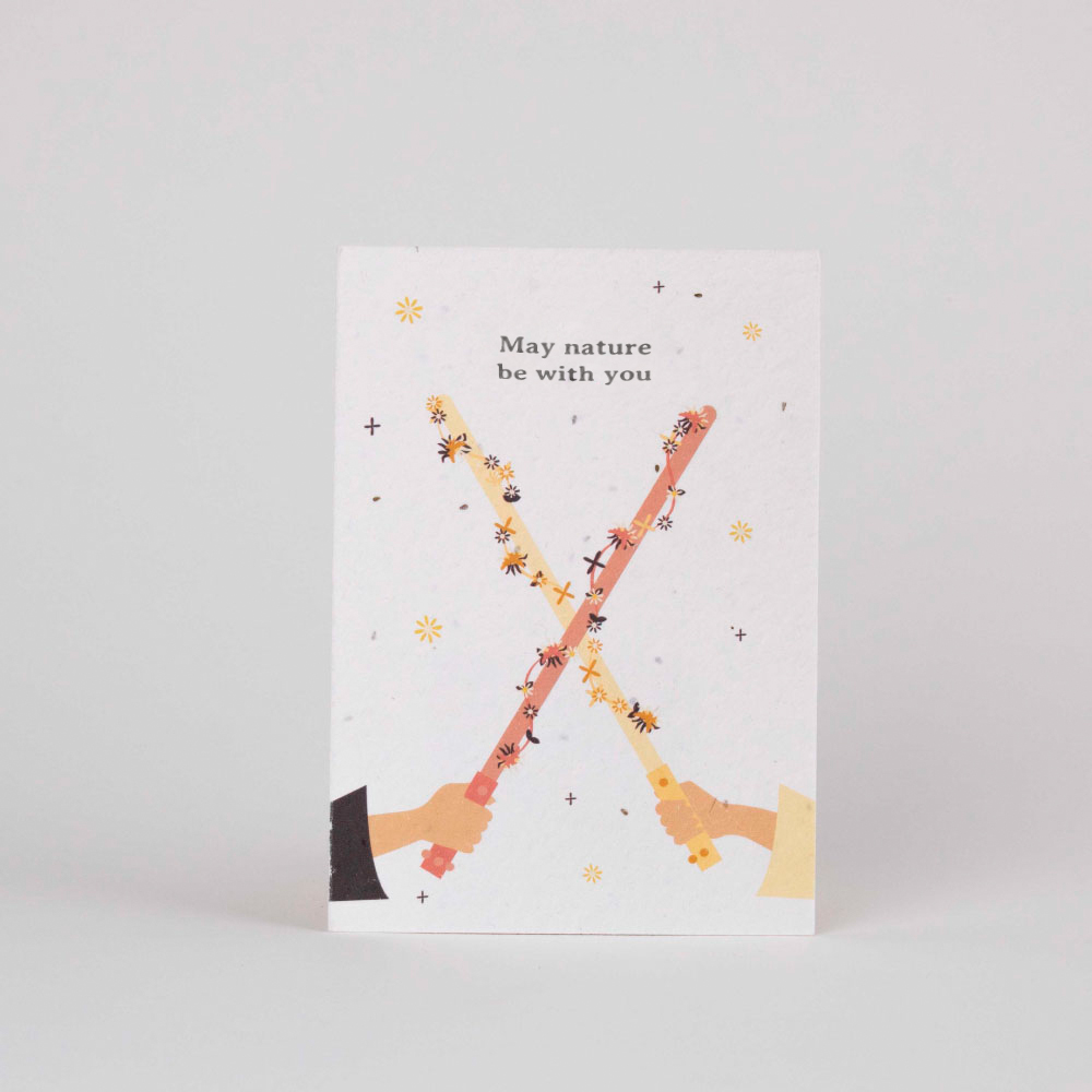 Plantable Postcard – May nature be with you