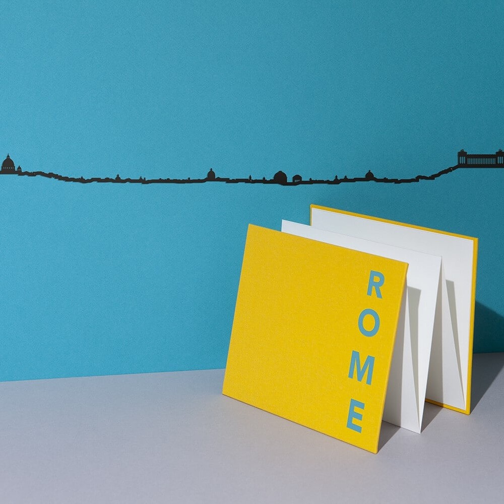 Μεταλλικό Διακοσμητικό Τοίχου The Line Rome - Μαύρο