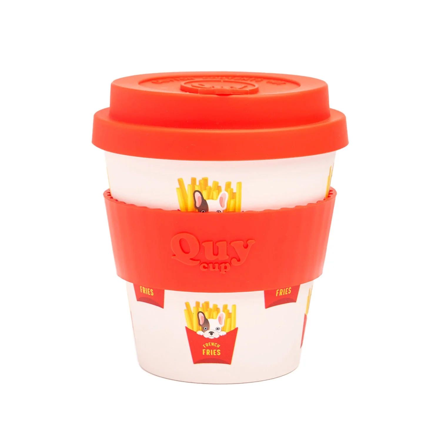 Travel Cup With Silicone Lid - French Fries 230 ml