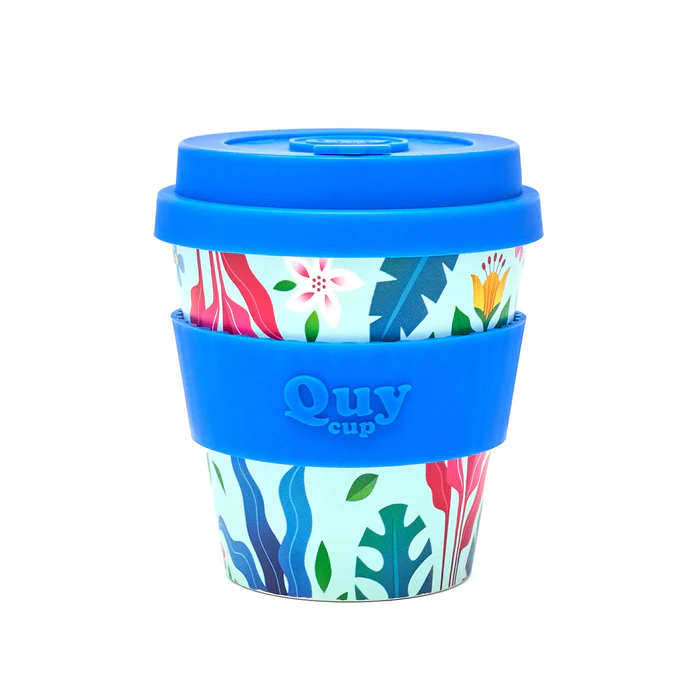 Travel Cup With Silicone Lid - Flower 230 ml