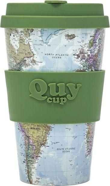 Travel Cup With Silicone Lid - Map 400 ml