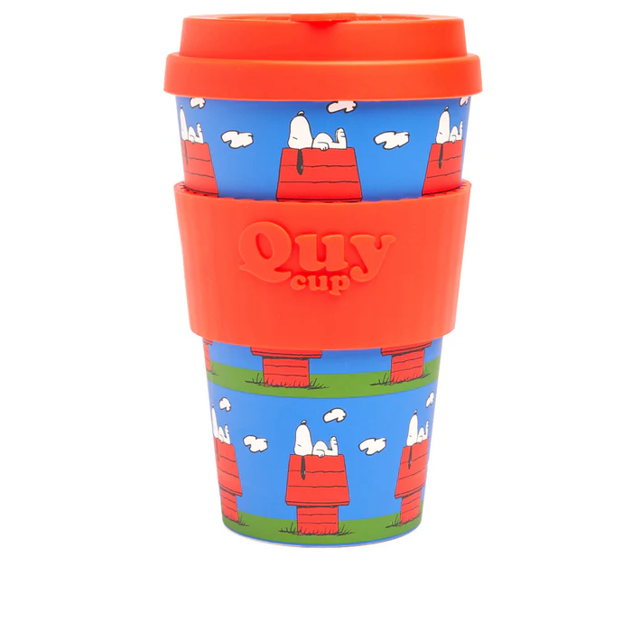 Travel Cup With Silicone Lid - Snoopy 13 - Cuccia 400 ml