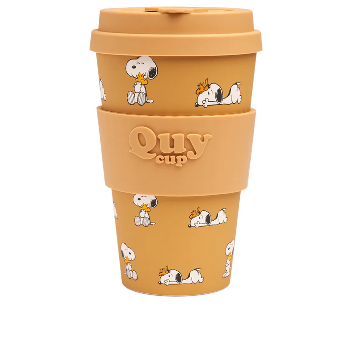 Travel Cup With Silicone Lid - Snoopy 14 - Woodstock 400 ml