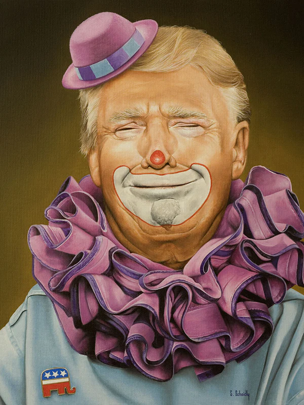 Fine Art Print Αφίσα Ass Clown by Scott Scheidly 30x40cm