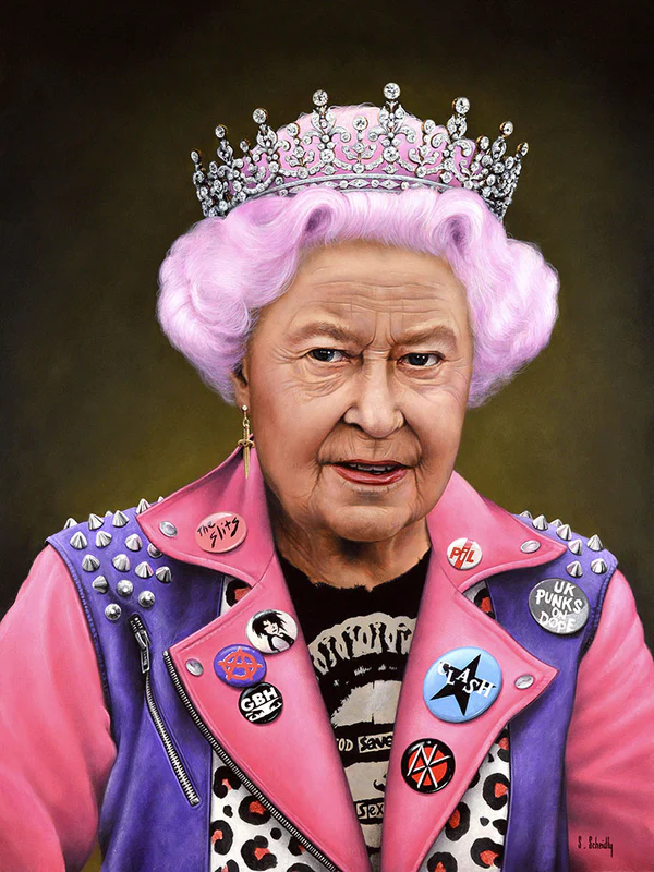 Fine Art Print Αφίσα God Save the Queen by Scott Scheidly 30x40cm