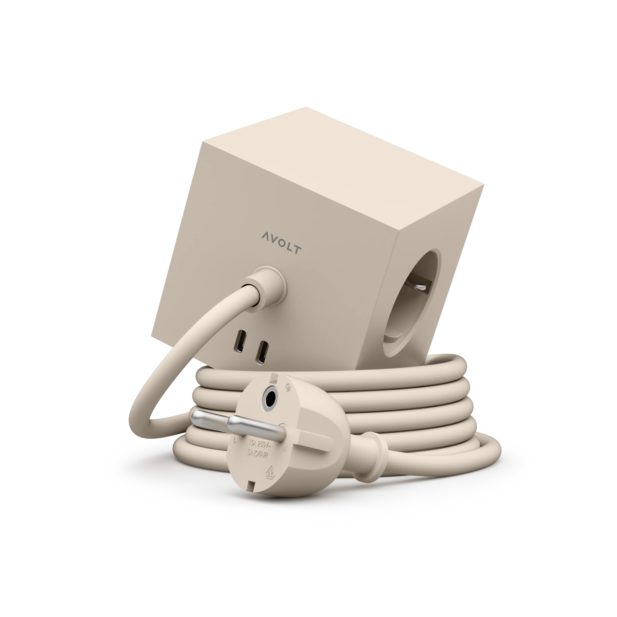 Square 1 Power Extender με Διπλή θύρα USB-C και Μαγνητική βάση - Μπεζ