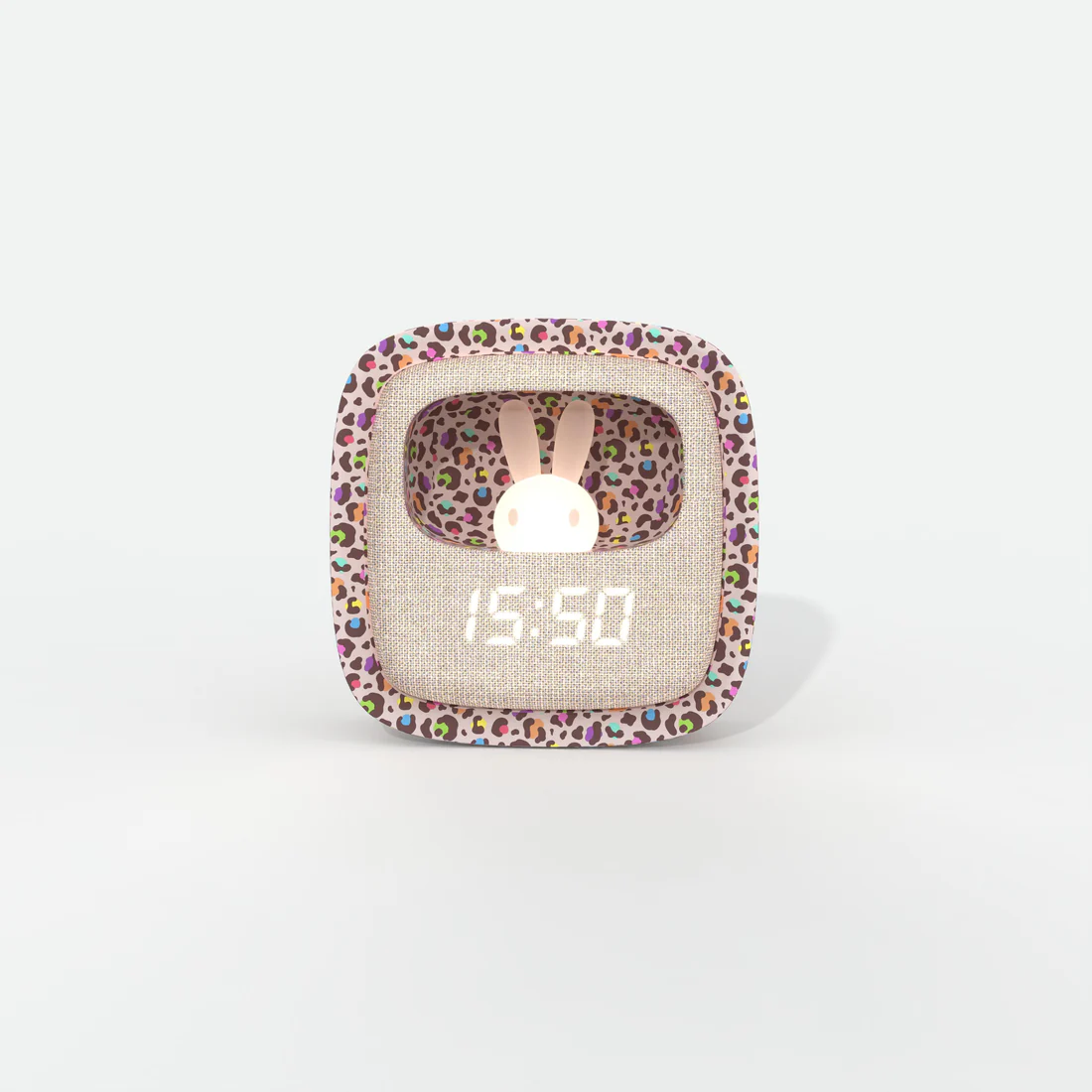 BILLY CLOCK & NIGHT LIGHT MULTI COLOR LEOPARD