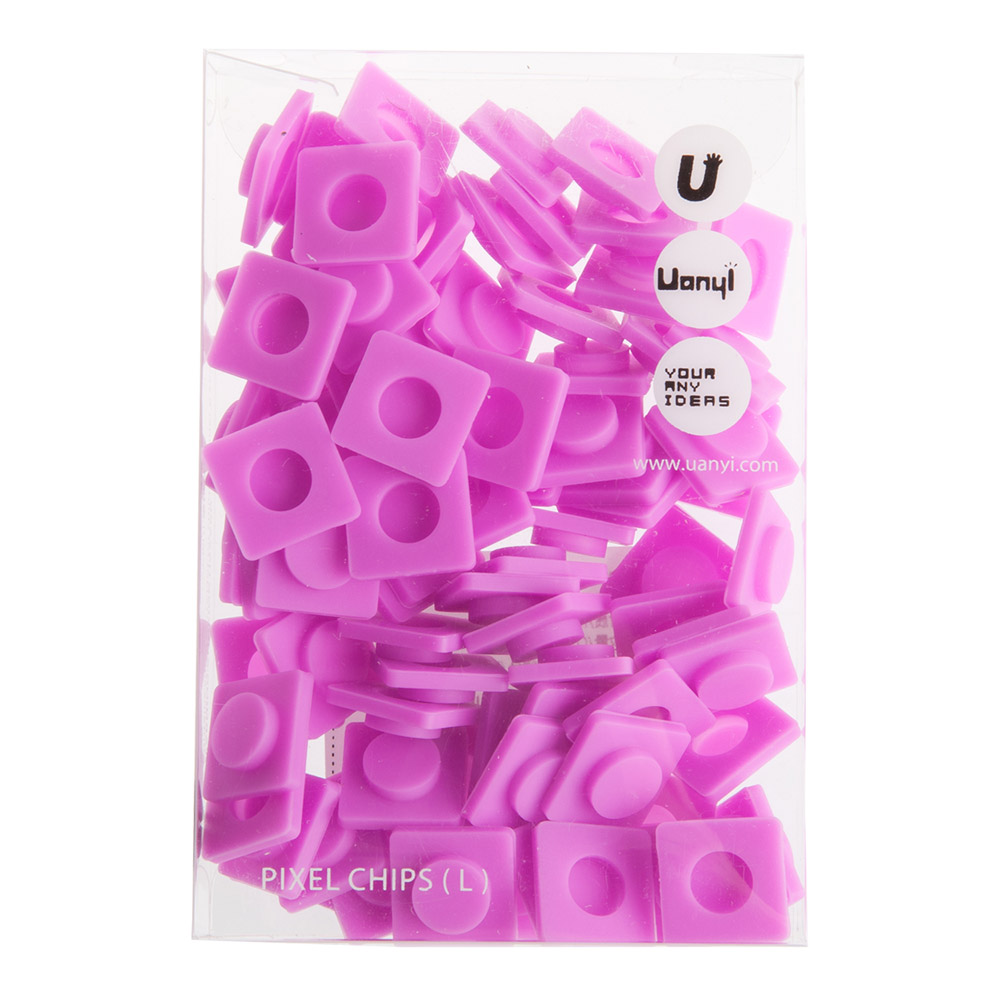 Large pixel Chips - fuchsia WY-P001-C