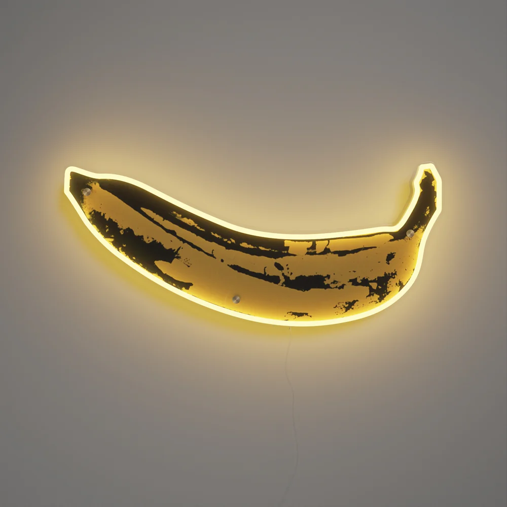 Επιτοίχιο Φωτιστικό Neon LED 62 x 26.5 cm - Μπανάνα Από Τον Andy Warhol
