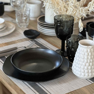 Plate Tribu - Black 26cm-2 Plate Tribu - Black 26cm-2
