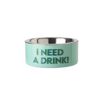 Love Pets Food Bowl "I need a drink!" (S), Mint-1 Love Pets Food Bowl "I need a drink!" (S), Mint-1