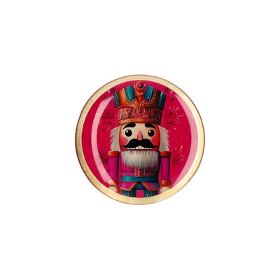 Love Plates Γυάλινο Πιάτο M “Nutcracker” - Ροζ-1 Love Plates Γυάλινο Πιάτο M “Nutcracker” - Ροζ-1