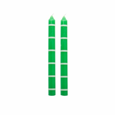 PACK OF 2 LONG EMERALD CANDLES HF-1 PACK OF 2 LONG EMERALD CANDLES HF-1