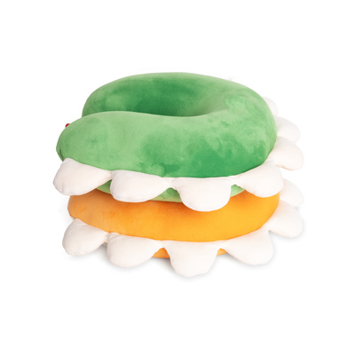 Travel Cushion  - Petal Orange 3D-2 Travel Cushion  - Petal Orange 3D-2