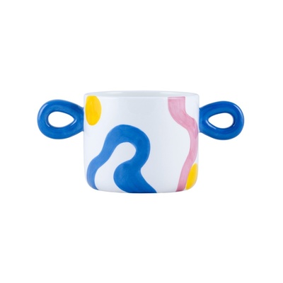 PLANT POT MARIANA - SUNNY SWIRLS-1 PLANT POT MARIANA - SUNNY SWIRLS-1