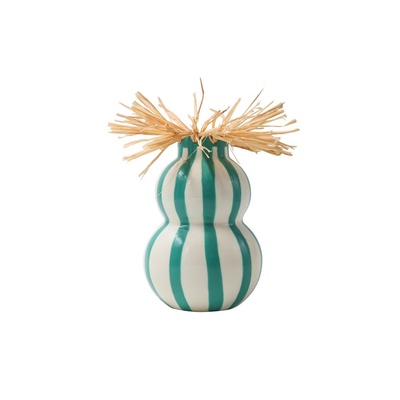 Vase Esperanza - Rayas Bailarinas (Green)-1 Vase Esperanza - Rayas Bailarinas (Green)-1