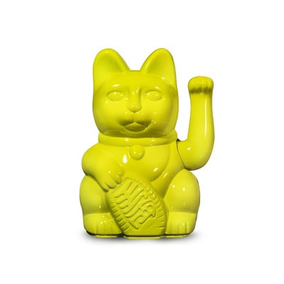 Lucky Cat - Glossy Yellow 8,5 x 10,5 x 15 cm-1 Lucky Cat - Glossy Yellow 8,5 x 10,5 x 15 cm-1