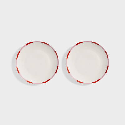 Set of 2 Bliss Plates Large - Pink-1 Set of 2 Bliss Plates Large - Pink-1