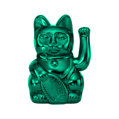 Lucky Cat Cosmic - Shiny Teal 8,5 x 10,5 x 15 cm-1 Lucky Cat Cosmic - Shiny Teal 8,5 x 10,5 x 15 cm-1