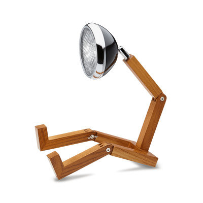 Lamp Handmade Wooden, LED light Mr. Wattson, 40cm | Fashion Black-1 Lamp Handmade Wooden, LED light Mr. Wattson, 40cm | Fashion Black-1