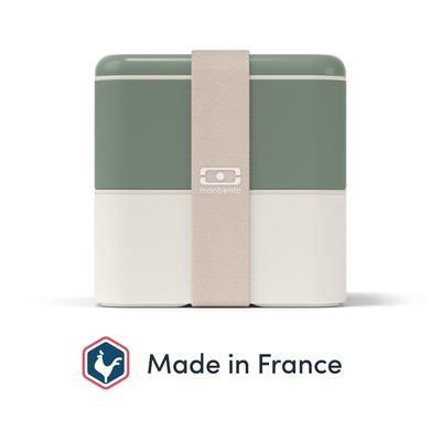 1.7L Δοχείο Φαγητού Monbento MB Square (PP) Made in France - Natural Green-1 1.7L Δοχείο Φαγητού Monbento MB Square (PP) Made in France - Natural Green-1
