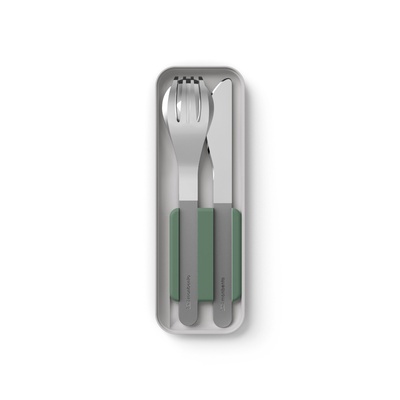 To-go cutlery set MB Slim Box - natural green-1 To-go cutlery set MB Slim Box - natural green-1