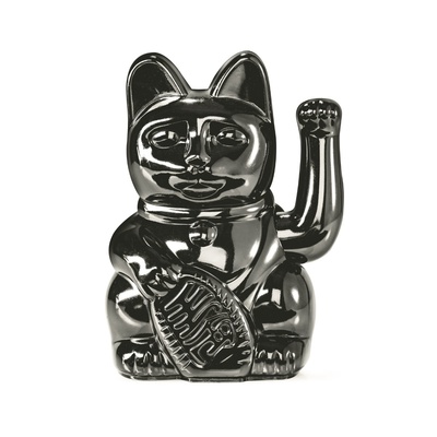 Lucky Cat - Shiny Black 8,5 x 10,5 x 15 cm-1 Lucky Cat - Shiny Black 8,5 x 10,5 x 15 cm-1