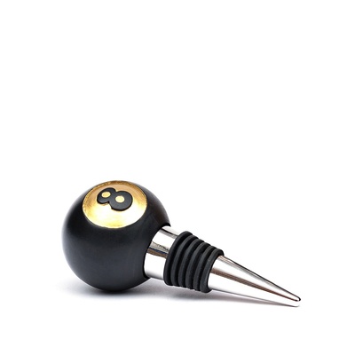 Bottle Stopper no.8 Billiard Ball, Drinks Break - Iron & Glory™, Suck UK™-1 Bottle Stopper no.8 Billiard Ball, Drinks Break - Iron & Glory™, Suck UK™-1