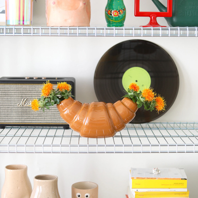 Vase Croissant - Brown-2 Vase Croissant - Brown-2
