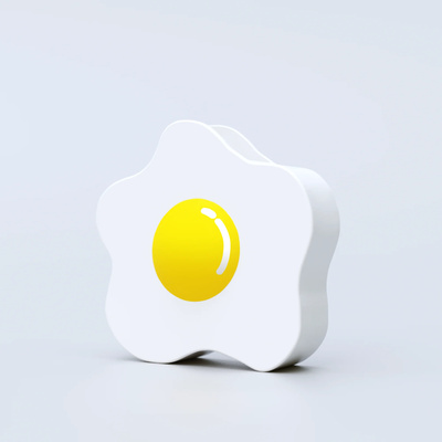Vase Egg - White/Yellow-1 Vase Egg - White/Yellow-1