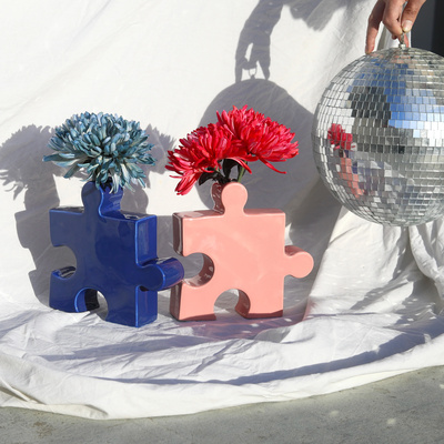 Vase Puzzle - Blue-2 Vase Puzzle - Blue-2