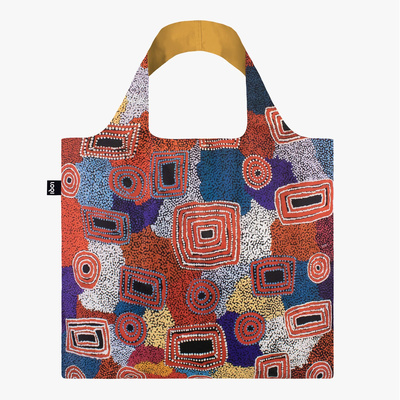 LOQI Bag Recycled | Ada Nangala Dixon - Water Dreaming Red-1 LOQI Bag Recycled | Ada Nangala Dixon - Water Dreaming Red-1