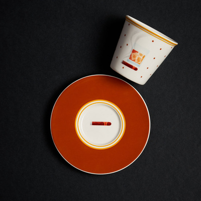 Plate and Cup - Cigar-1 Plate and Cup - Cigar-1