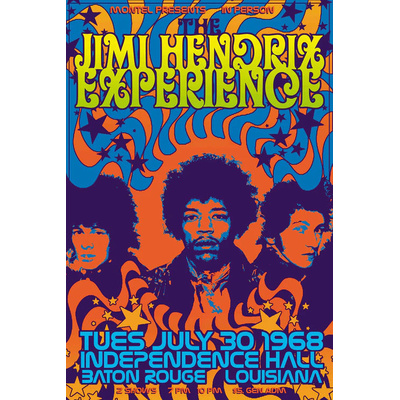 Print CONCERTS - Jimi Hendrix Experience - 30 x 40 cm-1 Print CONCERTS - Jimi Hendrix Experience - 30 x 40 cm-1