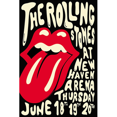 Print CONCERTS - Rolling Stones New Haven Arena - 30 x 40 cm-1 Print CONCERTS - Rolling Stones New Haven Arena - 30 x 40 cm-1