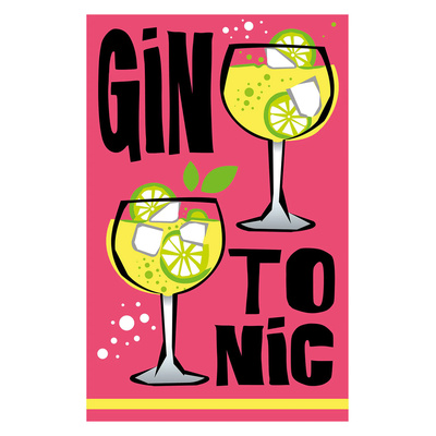 Print COCKTAILS - Gin Tonic - 30 x 40 cm-1 Print COCKTAILS - Gin Tonic - 30 x 40 cm-1