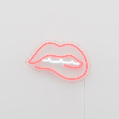 Neon LED Lamp USB 40 x 19,2 x 0,55cm - Biting Lips-1 Neon LED Lamp USB 40 x 19,2 x 0,55cm - Biting Lips-1