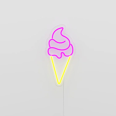Ice Cream Neon - Wall LED USB Lamp CANDY SHOCK, 40cm-1 Ice Cream Neon - Wall LED USB Lamp CANDY SHOCK, 40cm-1