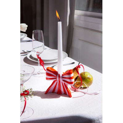 Bow Collection Candle Holder - Pink, Red-2 Bow Collection Candle Holder - Pink, Red-2
