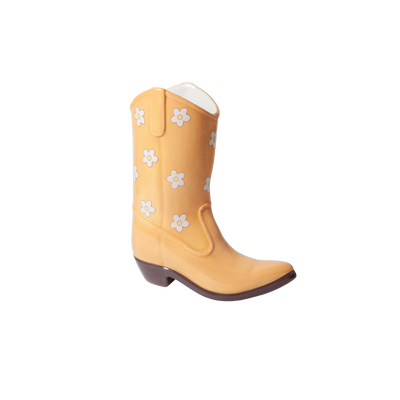 Rodeo Vase Cowboy Boot - Yellow-1 Rodeo Vase Cowboy Boot - Yellow-1
