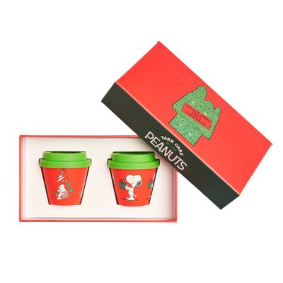 Snoopy Natale 14 Espresso Cups - 2 x 90 ml-1 Snoopy Natale 14 Espresso Cups - 2 x 90 ml-1