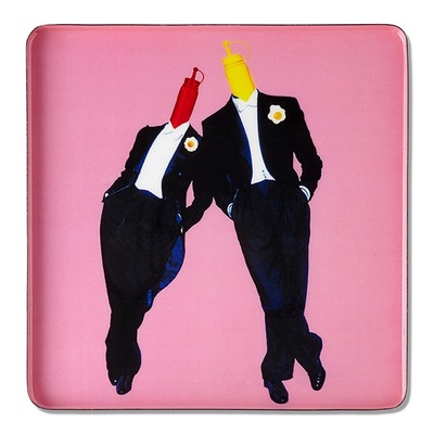 Square Tray Ketch & Mout GANGZAI, 30 cm-1 Square Tray Ketch & Mout GANGZAI, 30 cm-1