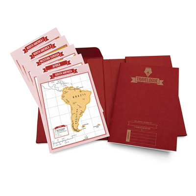 Ημερολόγιο Ταξιδιών Travelogue Red Edition-1 Ημερολόγιο Ταξιδιών Travelogue Red Edition-1