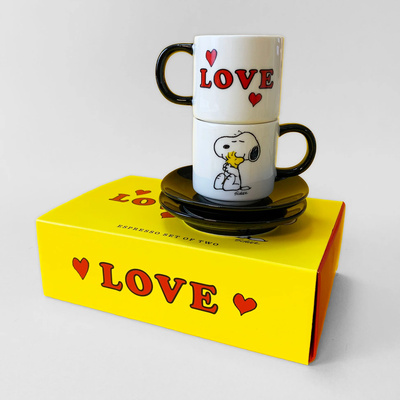 Peanuts Σετ Εσπρέσο - Love-1 Peanuts Σετ Εσπρέσο - Love-1