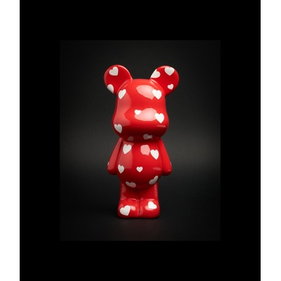 Resin Money Bank Teddy - Red 24 cm-1 Resin Money Bank Teddy - Red 24 cm-1