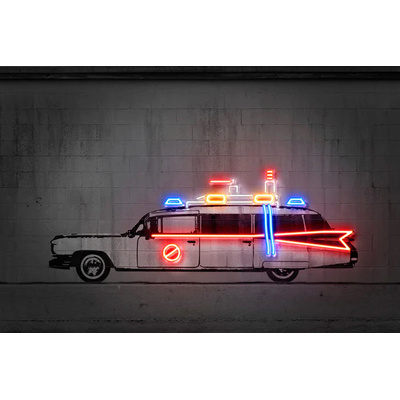Print NEON ART - Ghost Car - 30 x 40 cm-1 Print NEON ART - Ghost Car - 30 x 40 cm-1