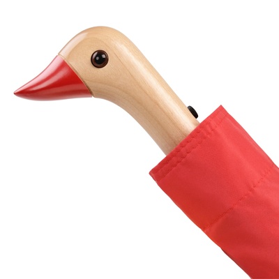 Original Duckhead Ομπρέλα Σπαστή με Χειροποίητο Χερούλι Πάπια - Κόκκινο-1 Original Duckhead Ομπρέλα Σπαστή με Χειροποίητο Χερούλι Πάπια - Κόκκινο-1