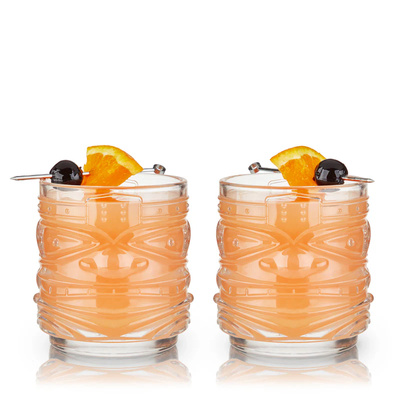 Σετ 2 Lowball Ποτηριών Pacific Crystal Tiki - 355ml-2 Σετ 2 Lowball Ποτηριών Pacific Crystal Tiki - 355ml-2