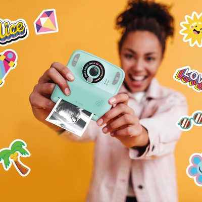 Κάμερα Polaroid PixiPrint - Click & Print - Τιρκουάζ-2 Κάμερα Polaroid PixiPrint - Click & Print - Τιρκουάζ-2